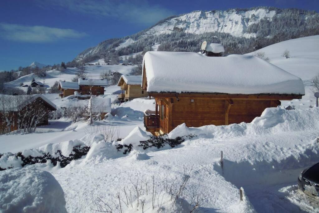 A4 Km De Megeve Tres Joli Studio Avec Jacuzzi ,Vue Sur Les Montagnes Au Calme Пра-сюр-Арлі Екстер'єр фото