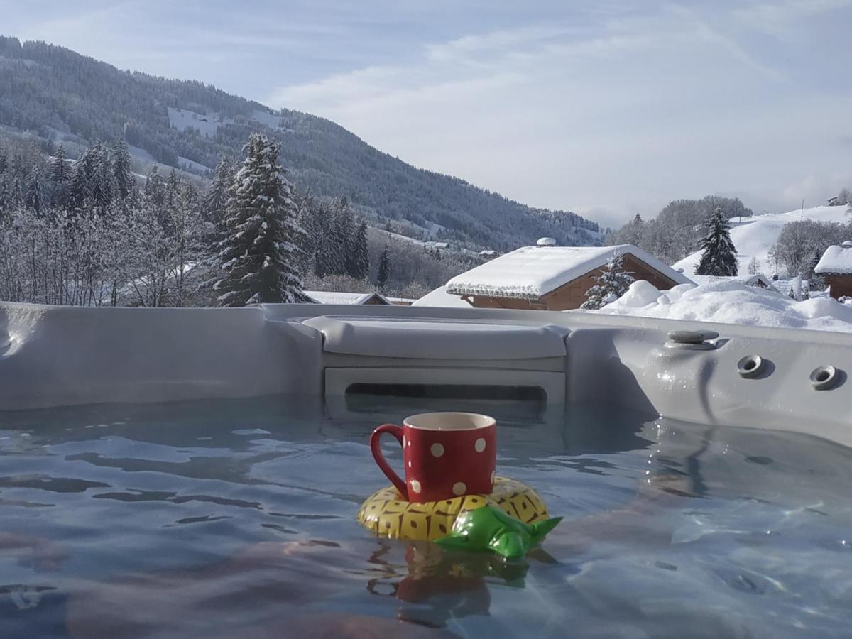 A4 Km De Megeve Tres Joli Studio Avec Jacuzzi ,Vue Sur Les Montagnes Au Calme Пра-сюр-Арлі Екстер'єр фото
