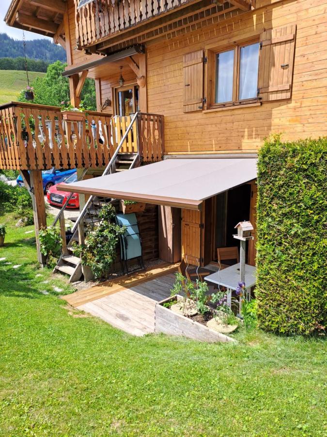 A4 Km De Megeve Tres Joli Studio Avec Jacuzzi ,Vue Sur Les Montagnes Au Calme Пра-сюр-Арлі Екстер'єр фото